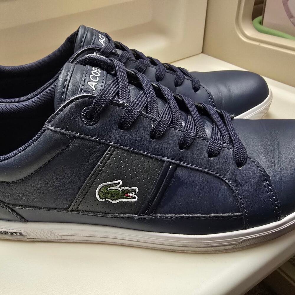 Lacoste Europa LCR BRZ Sport Navy/Dark Grey 7.5 Mens